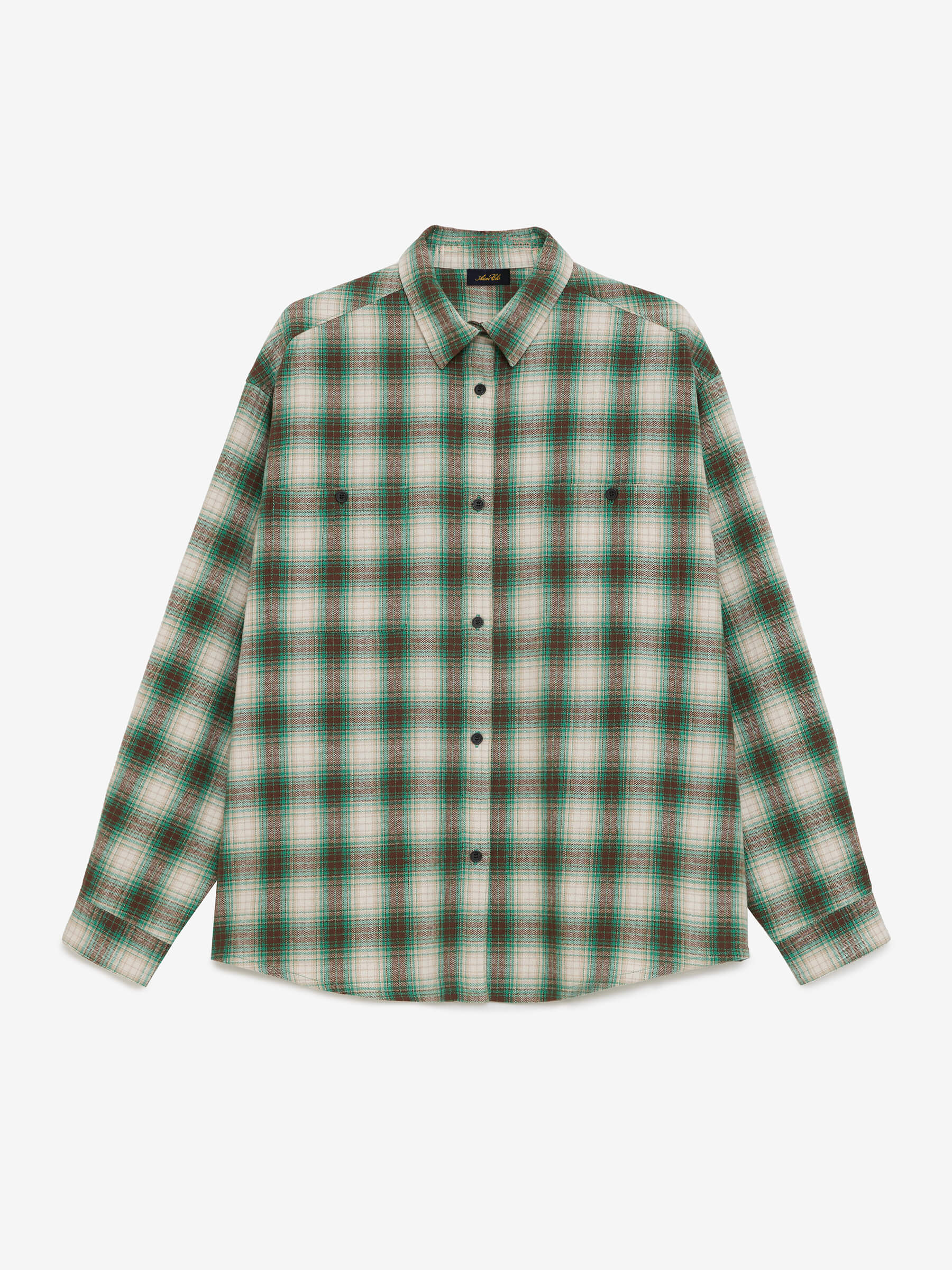 Рубашка фланелевая в клетку 0094 XS, зеленый - фото 1