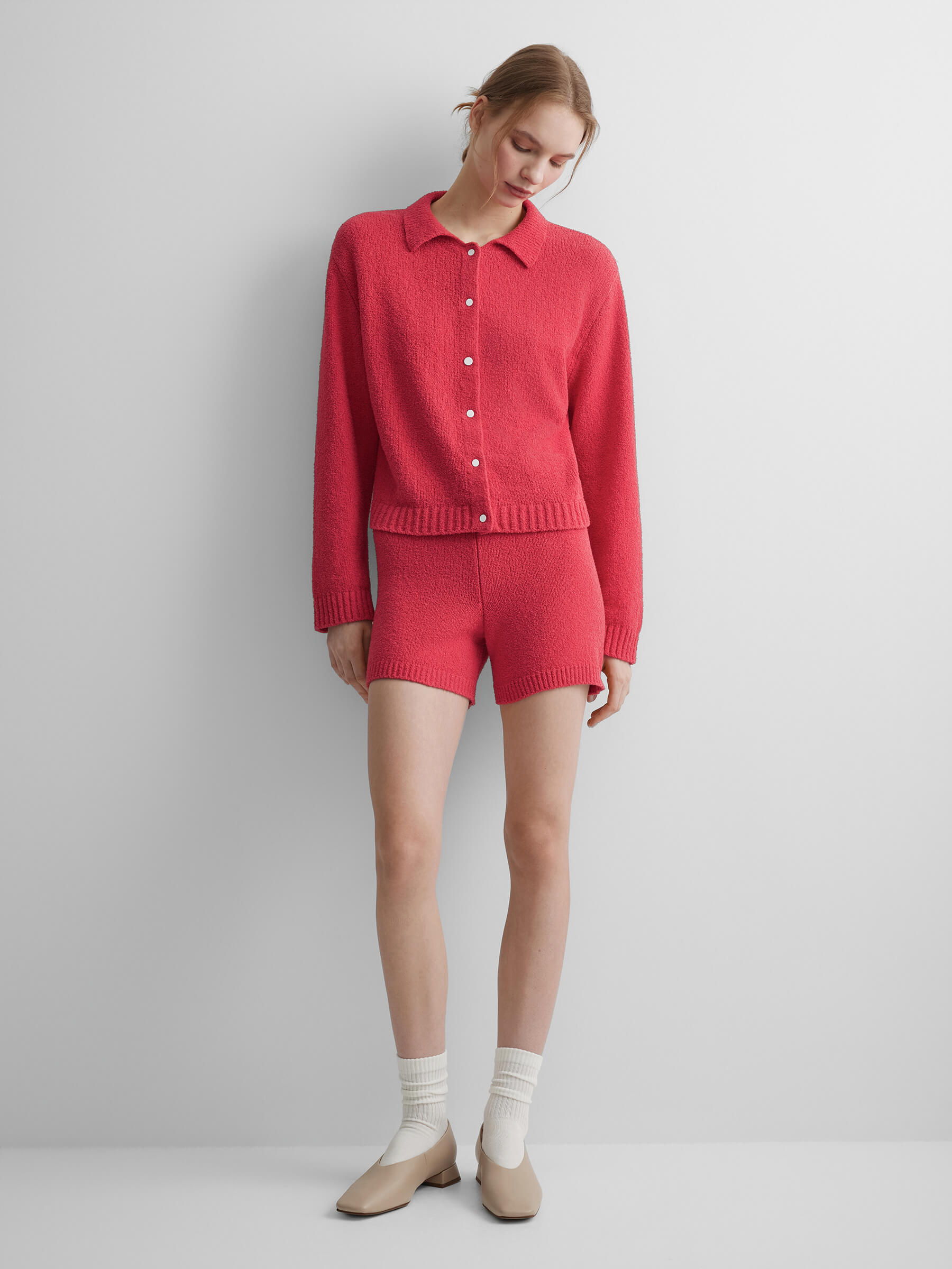 Шорты из хлопка букле M/L, красный
Шорты из хлопка букле M/L, красный