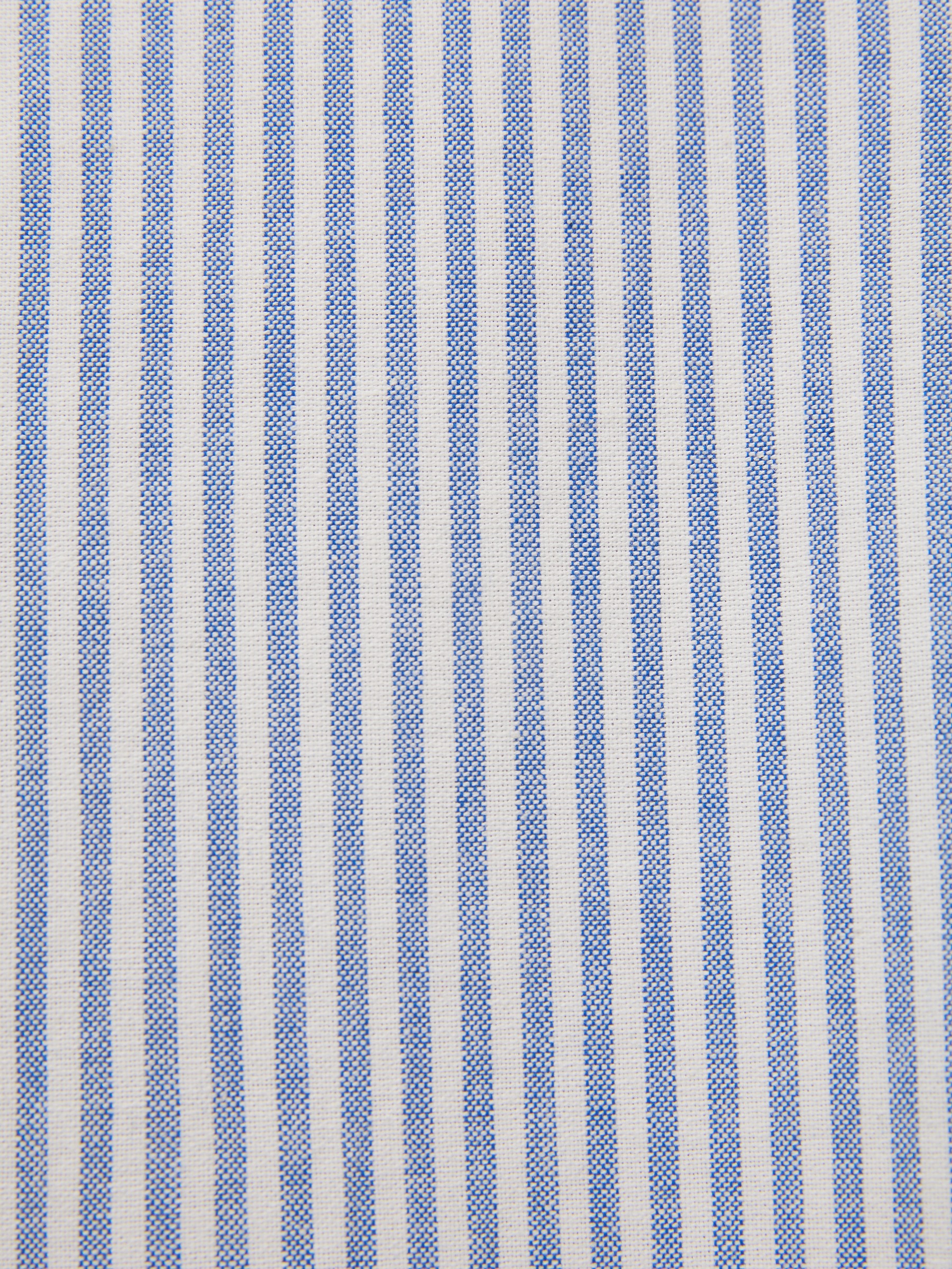 Рубашка свободного кроя с защипами 0122 M/L, синий - фото 6
