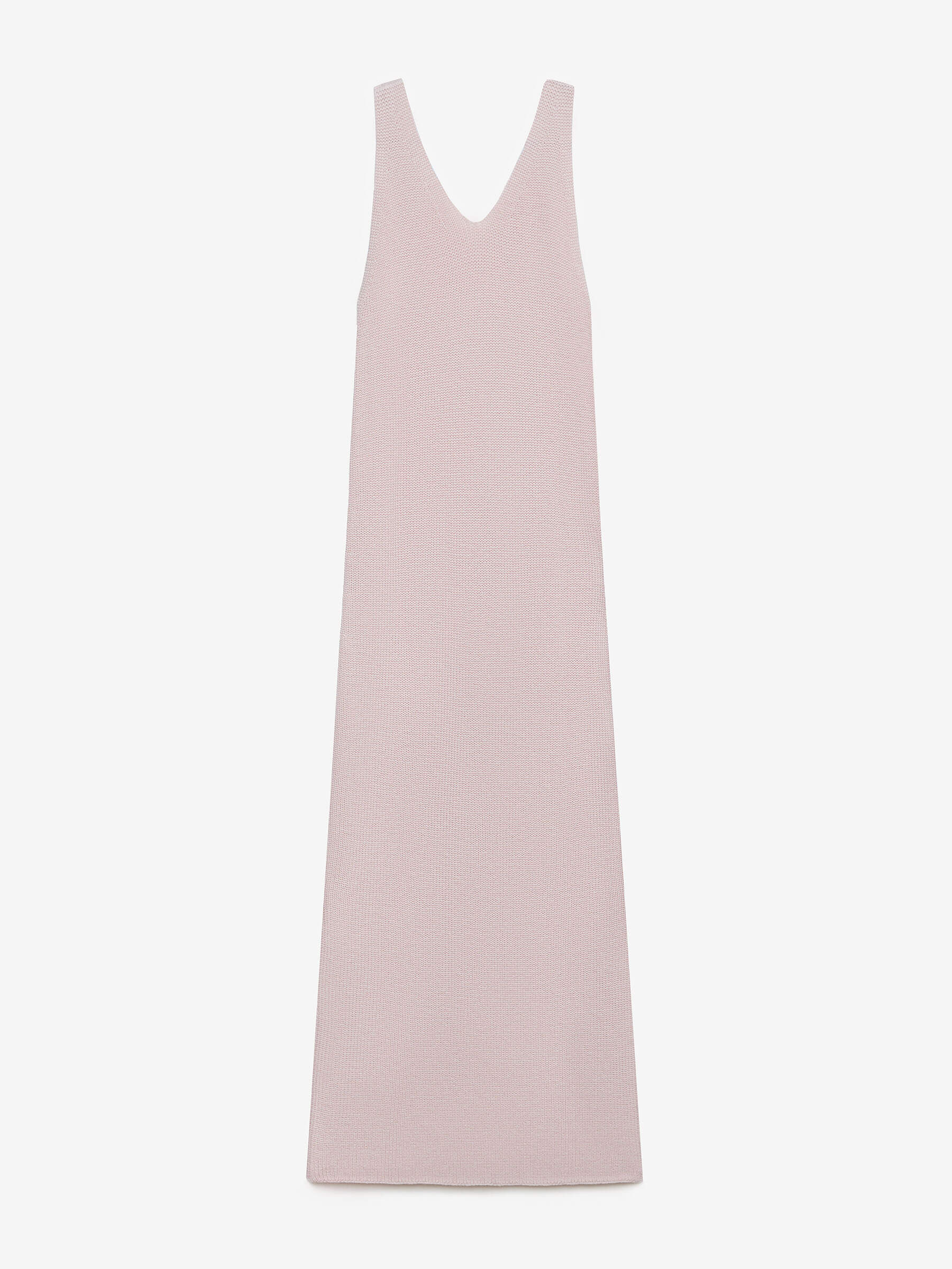Платье длины миди из хлопка, розовый - фото 1