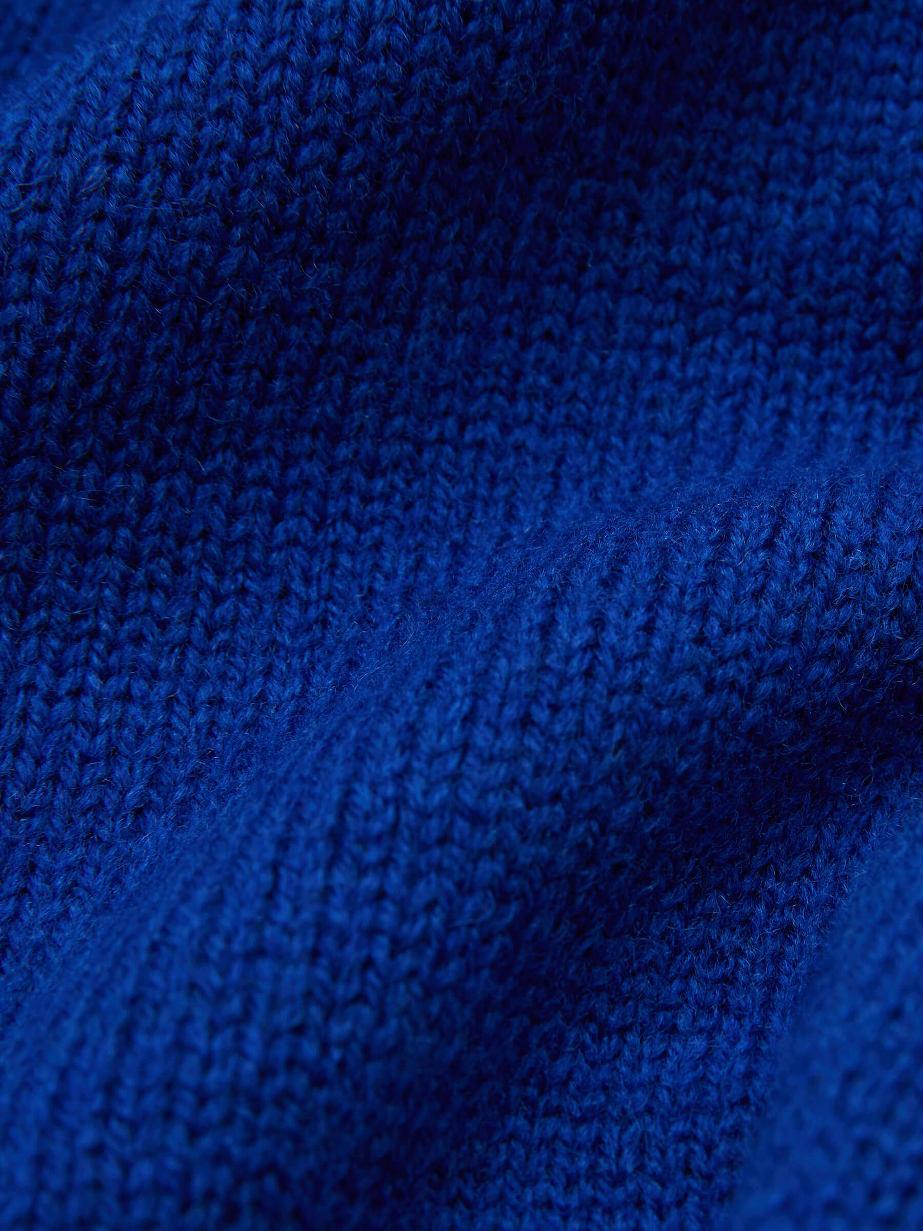 Джемпер-поло свободного кроя, синий - фото 7