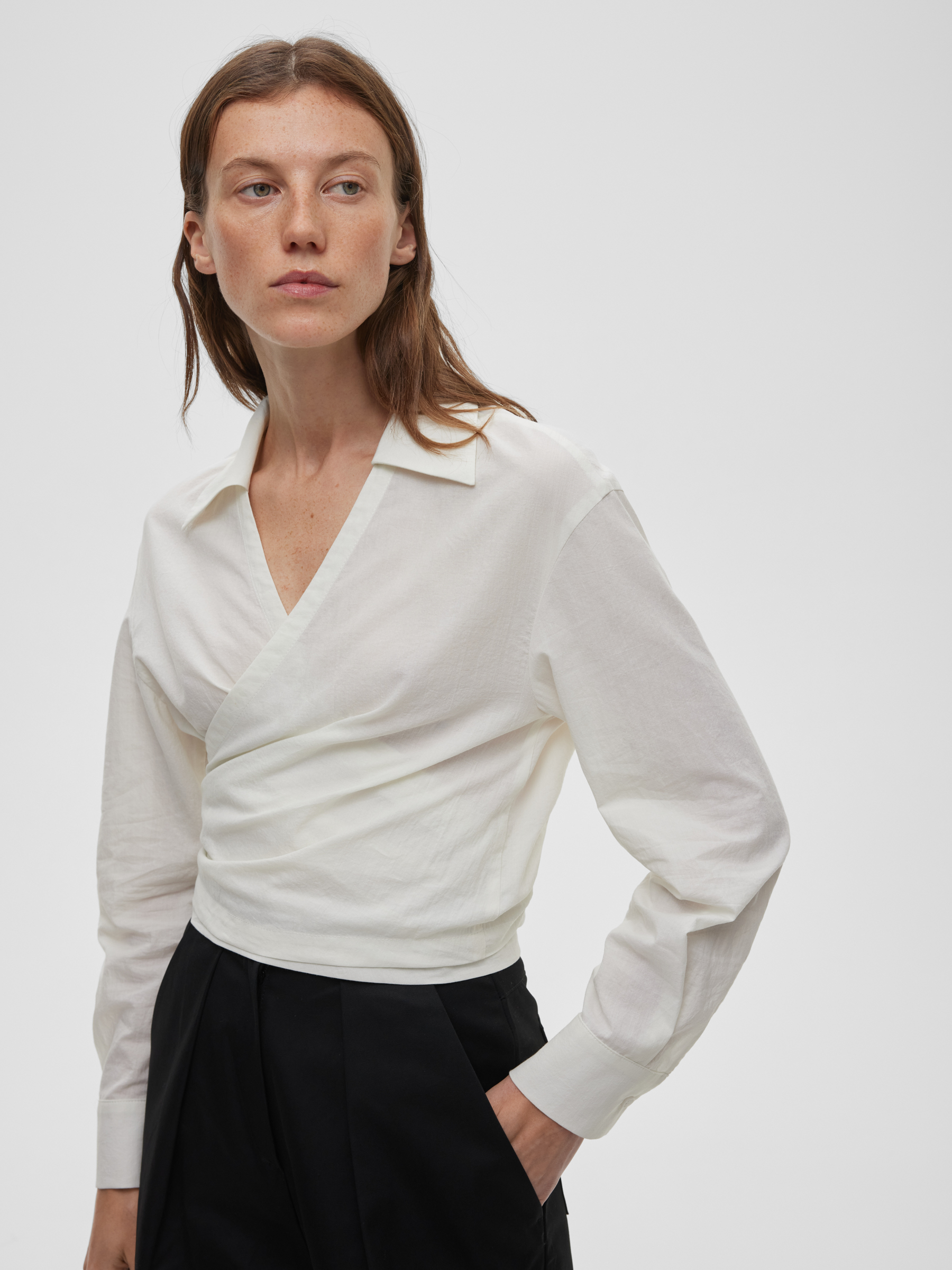 

Блуза Aim clo — конструктор базового гардероба, Молочный
