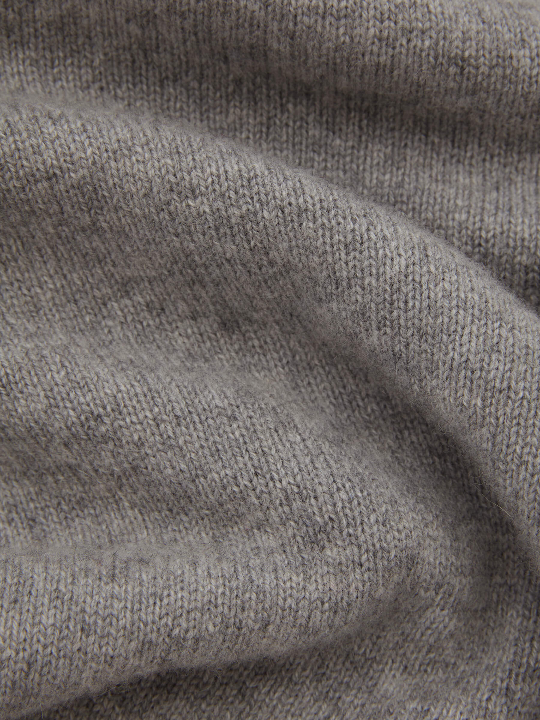 Джемпер регби из кашемира и шерсти, серый - фото 8