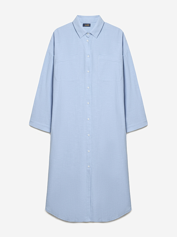 Платье-рубашка свободного кроя, фото 1