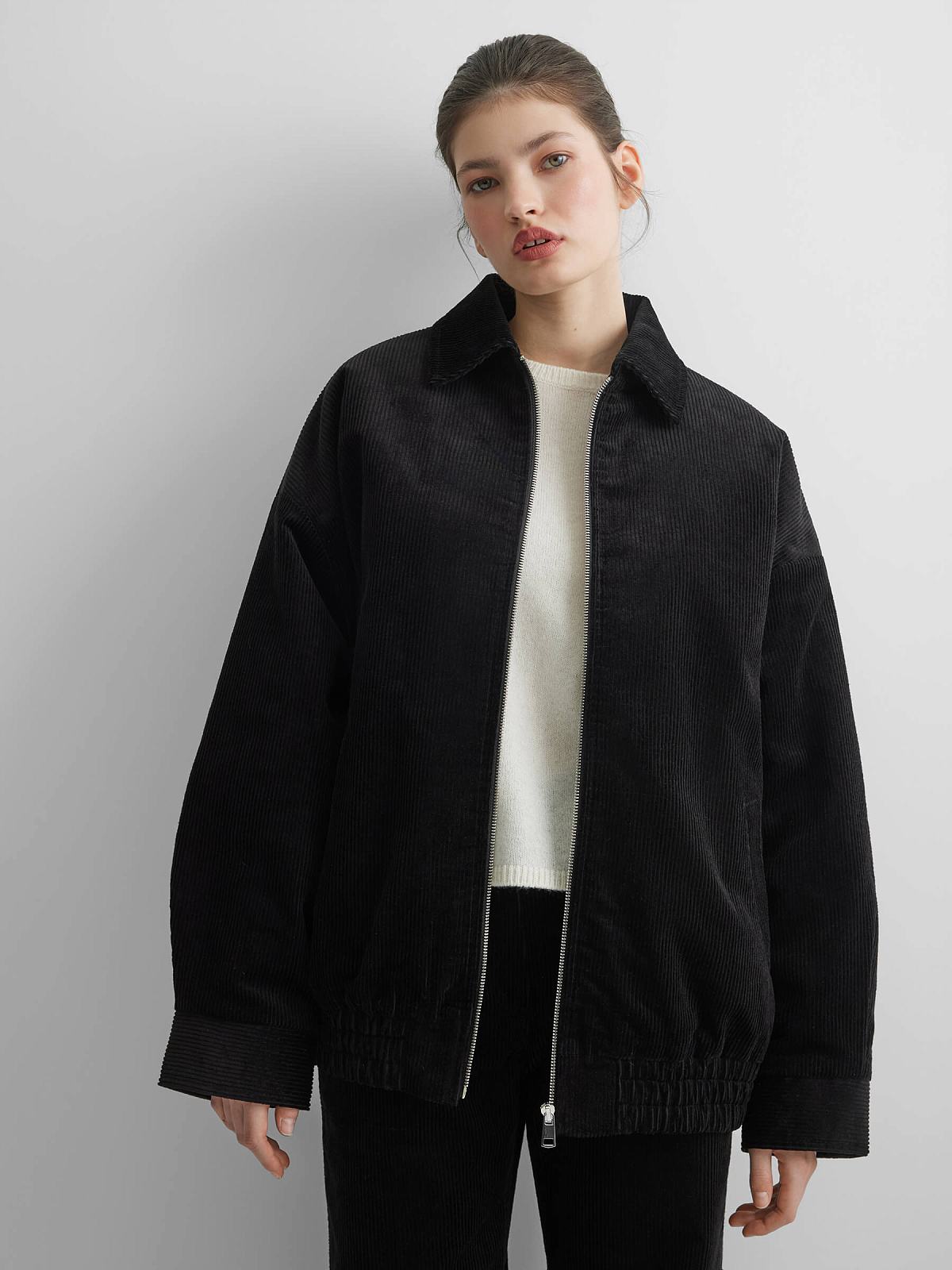 Куртка из вельвета 0161, черный