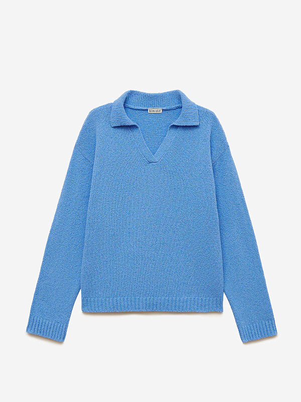 Джемпер-поло из хлопка букле, фото 1