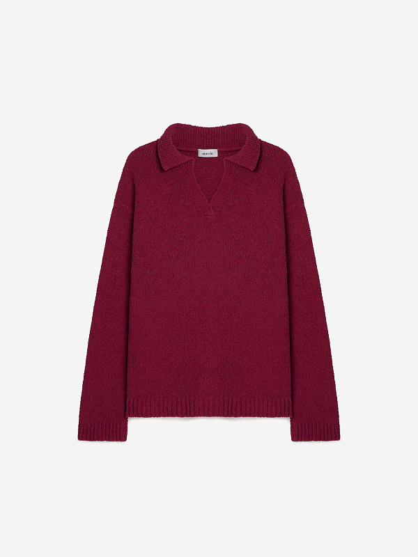 Джемпер-поло из хлопка букле, фото 1