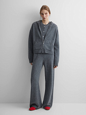 Брюки вязаные из 100% мериноса, серый