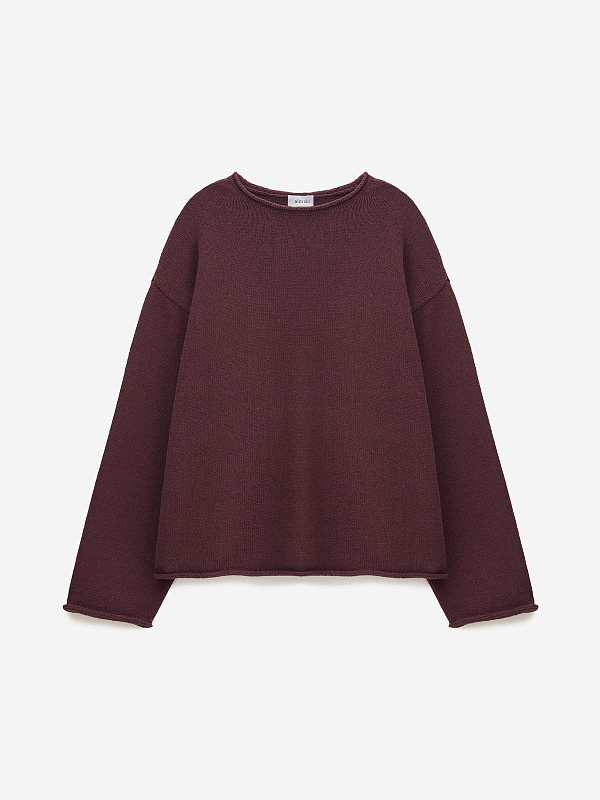 Джемпер из хлопка букле объемный, фото 1