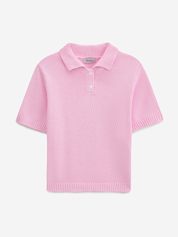 Поло с коротким рукавом из 100% хлопка, фото 1