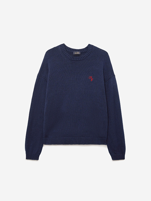 Джемпер из хлопка с вышивкой, фото 1