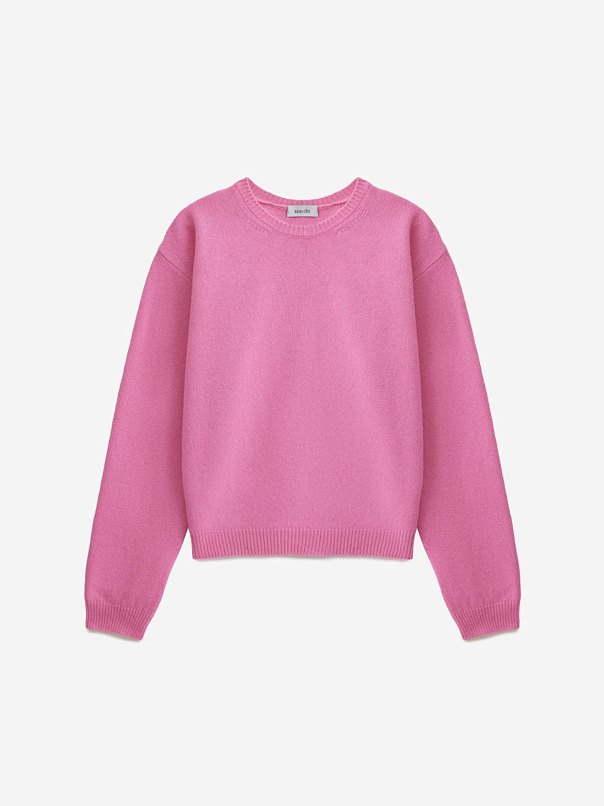 Джемпер свободного кроя из 100% мериноса, розовый