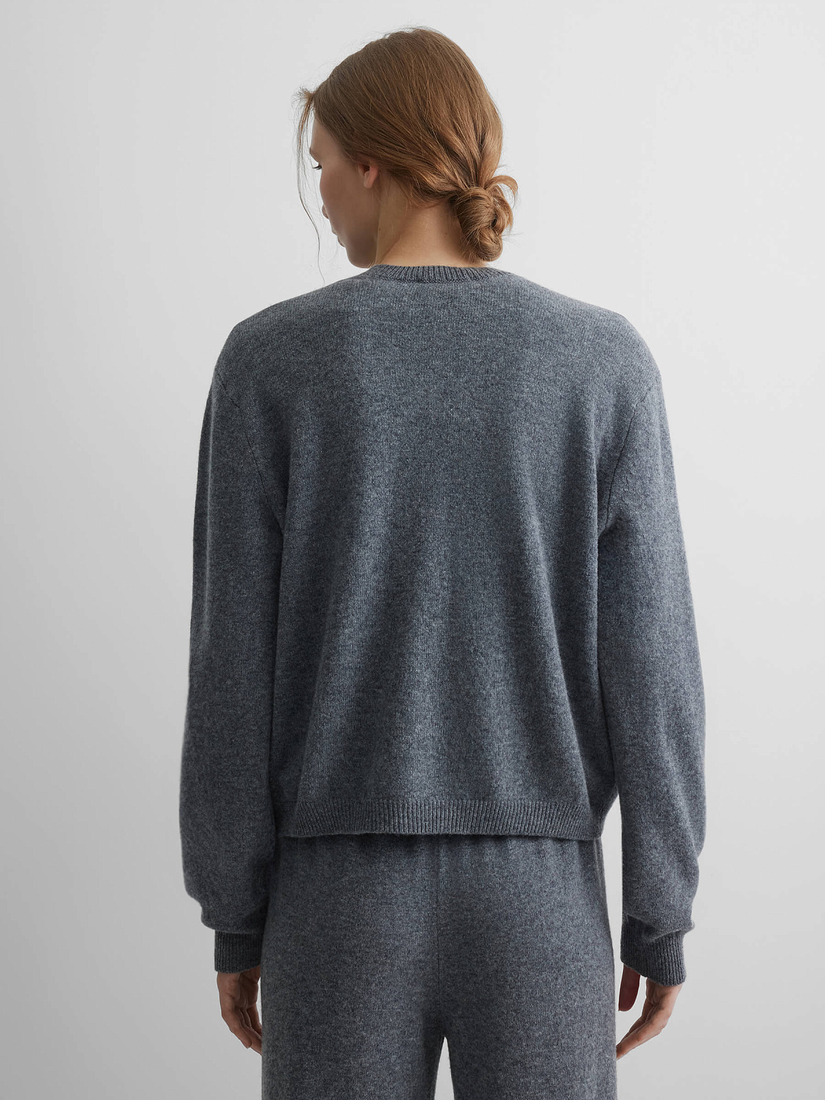 Кардиган на пуговицах из 100% мериноса, серый