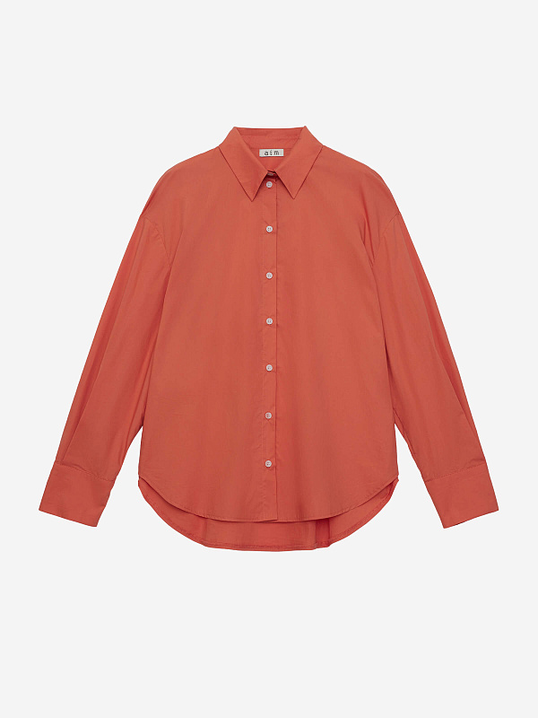 Рубашка свободного кроя с защипами, фото 1