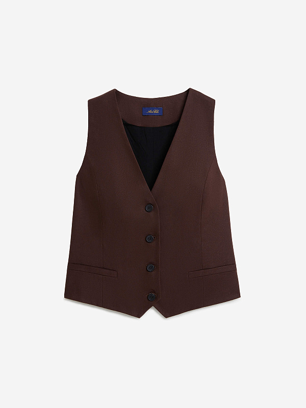 Жилет из льняной ткани, фото 1