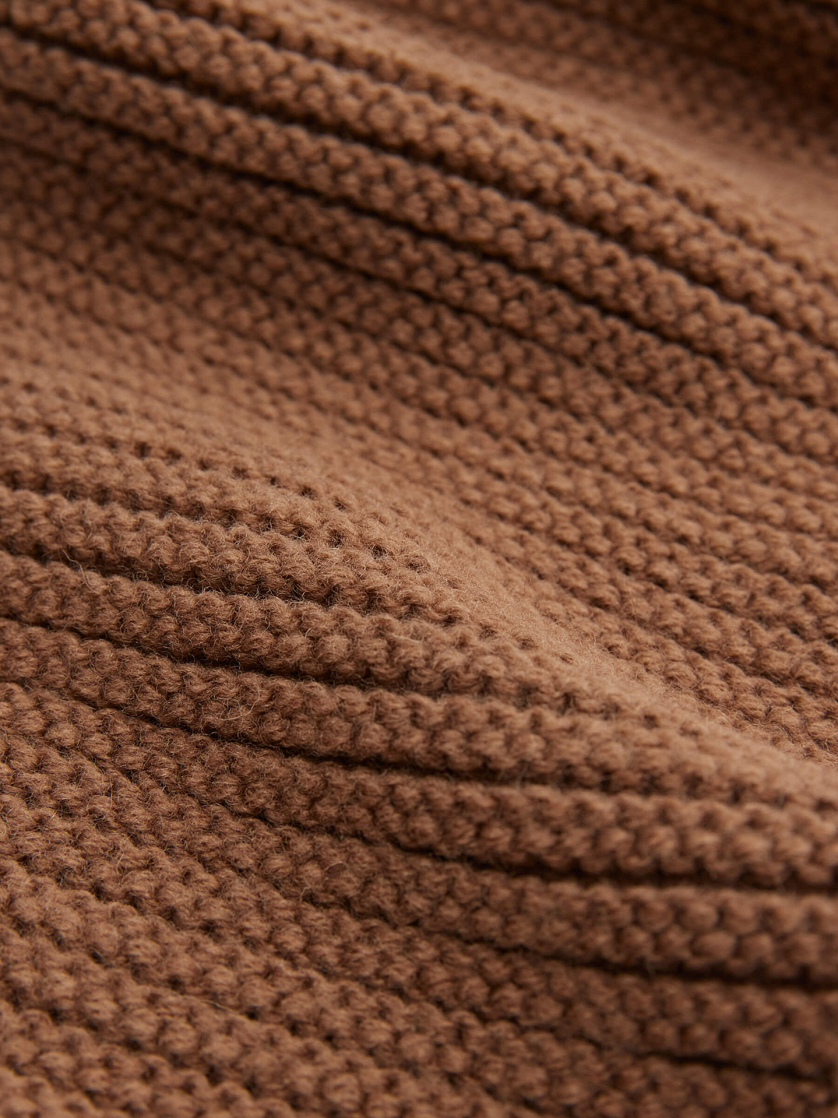 Косынка из шерсти, кофейный