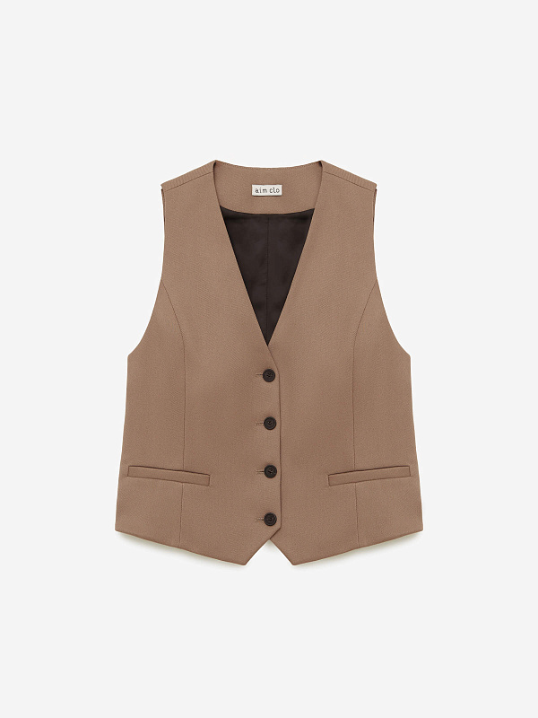 Жилет из костюмной ткани, фото 1