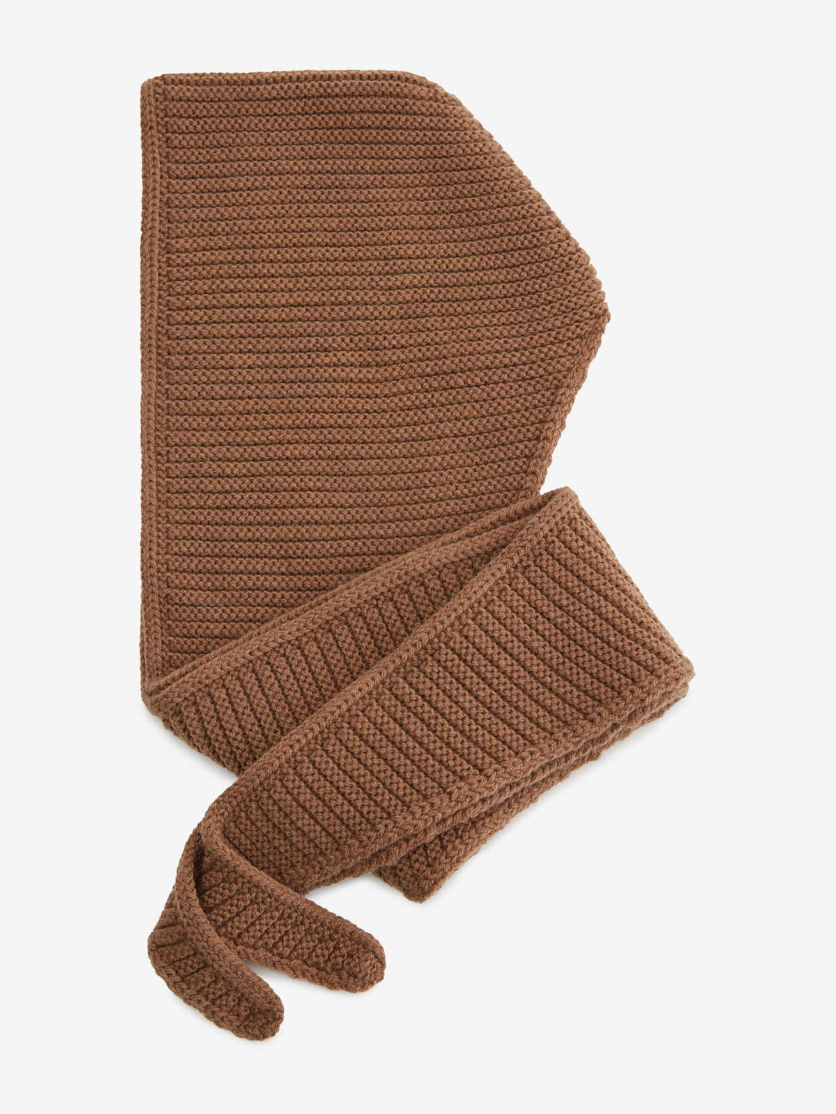 Капюшон-шарф, кофейный