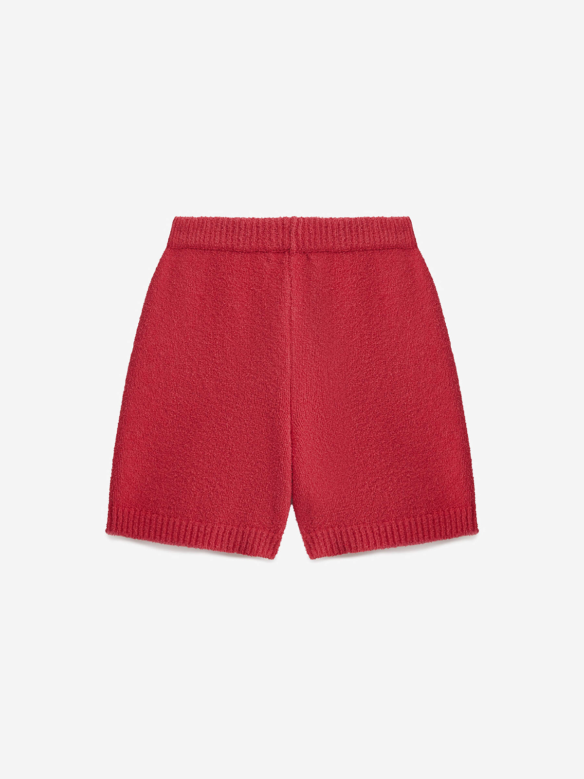 Шорты из хлопка букле, красный