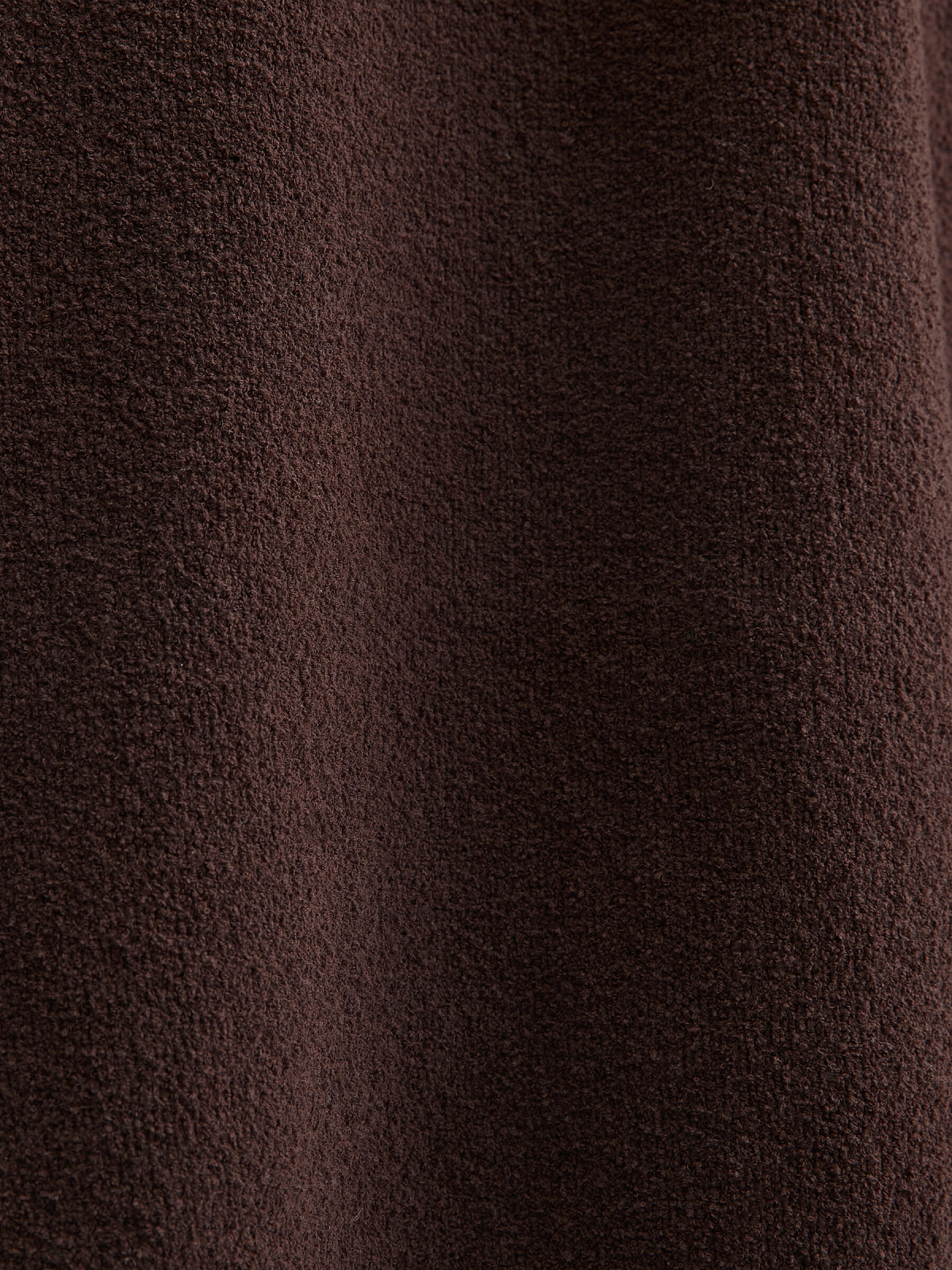 Юбка А-образного силуэта из хлопка букле, коричневый