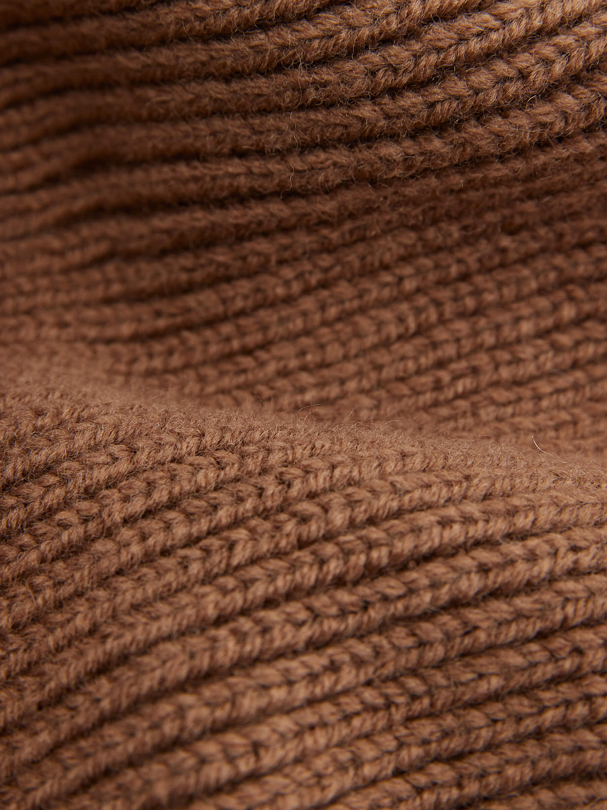 Капор из шерсти, кофейный