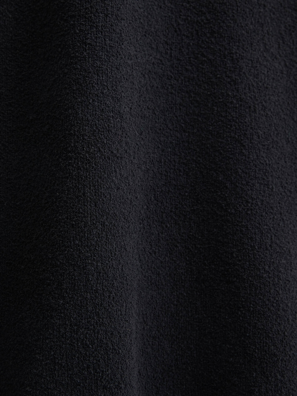 Юбка А-образного силуэта из хлопка букле, черный