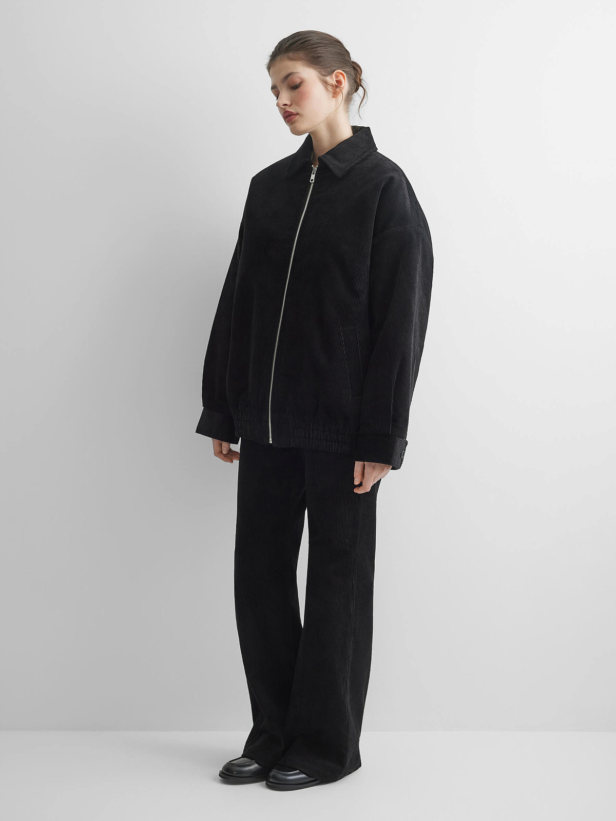 Куртка из вельвета 0161, черный