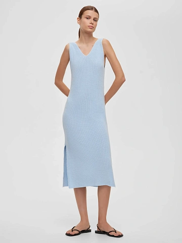 Платье длины миди из хлопка, фото 2