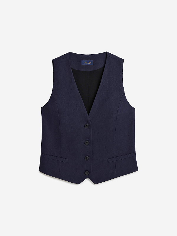 Жилет из льняной ткани, фото 1