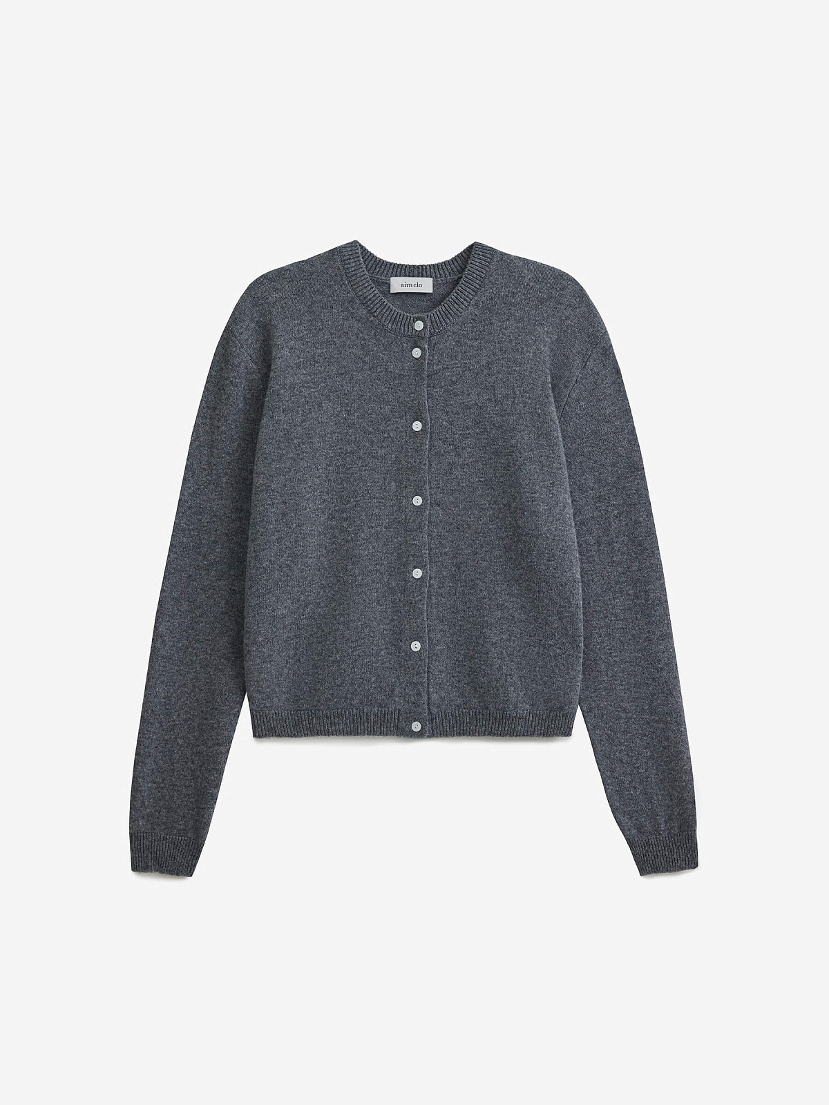 Кардиган на пуговицах из 100% мериноса, серый