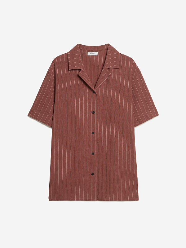 Рубашка свободного кроя с коротким рукавом, фото 1