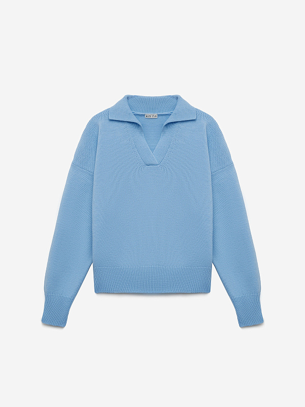 Джемпер-поло свободного кроя, фото 1