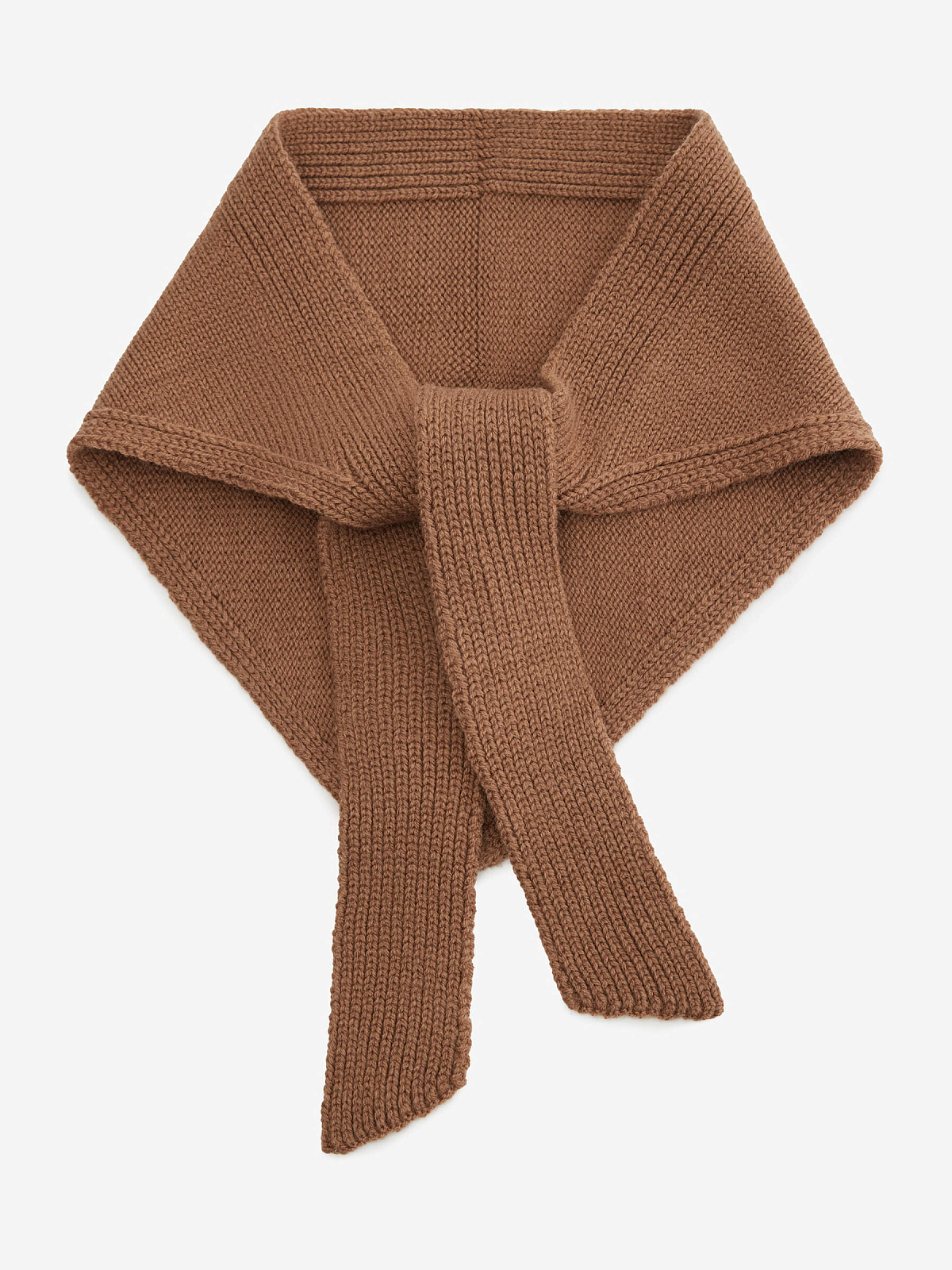 Косынка из шерсти, кофейный