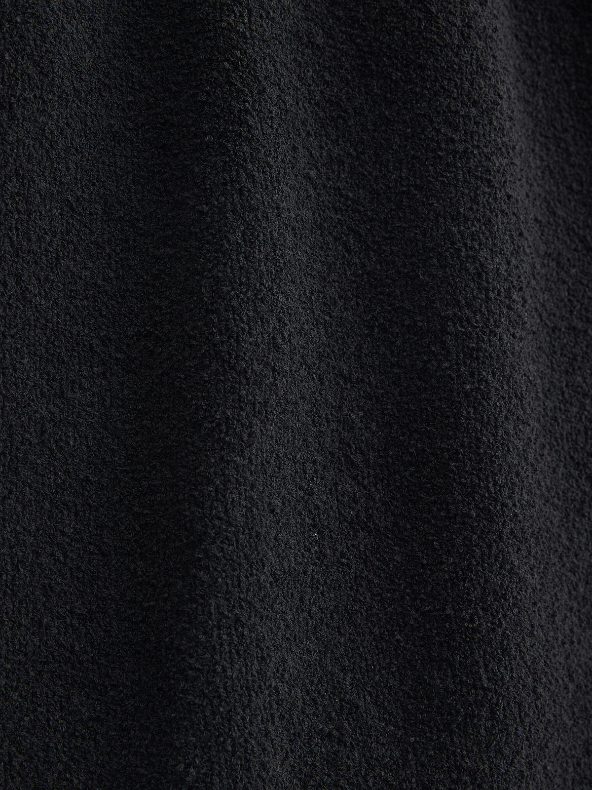 Юбка-мини из хлопка букле, черный