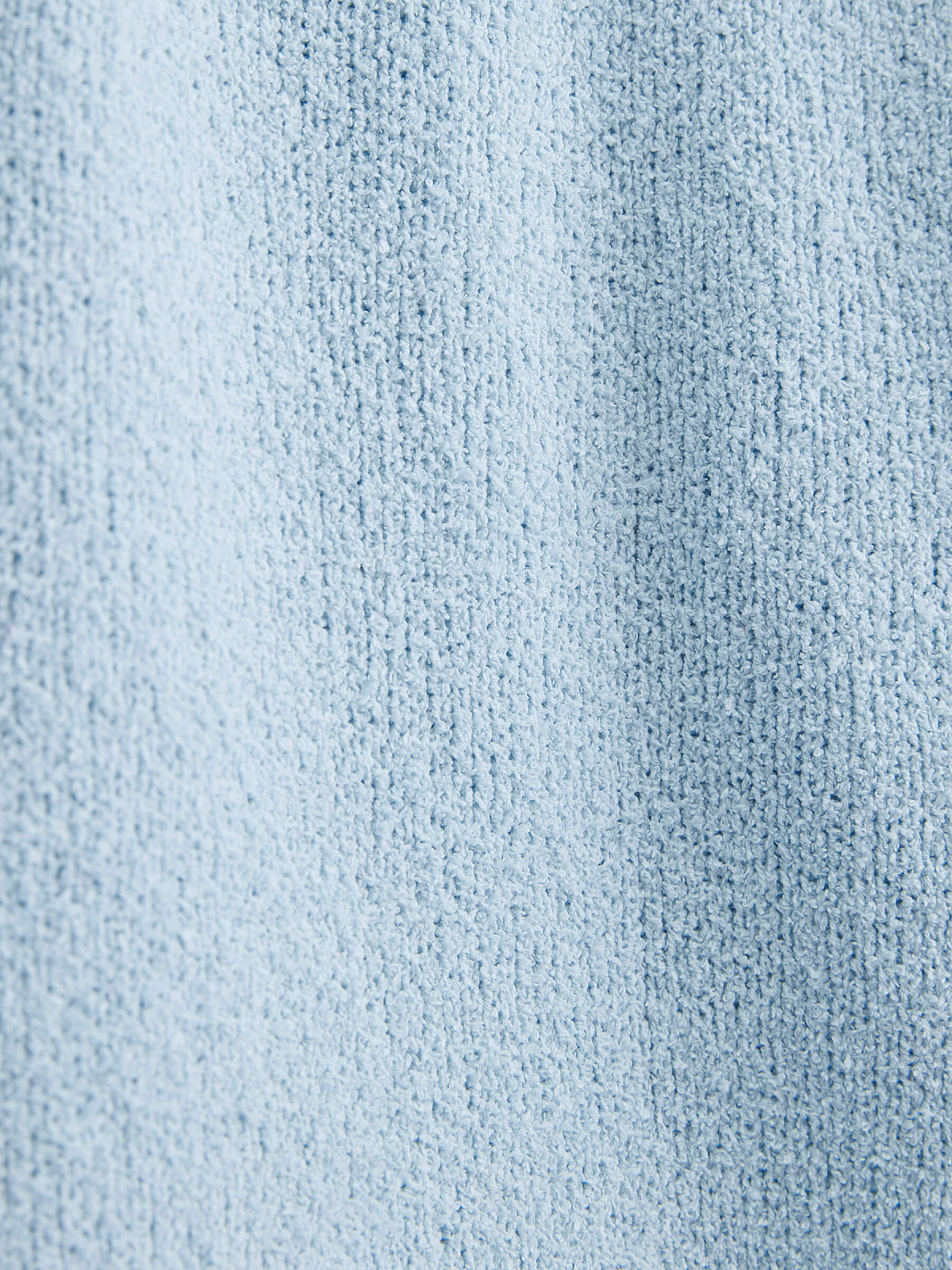 Юбка-мини из хлопка букле, светло-голубой