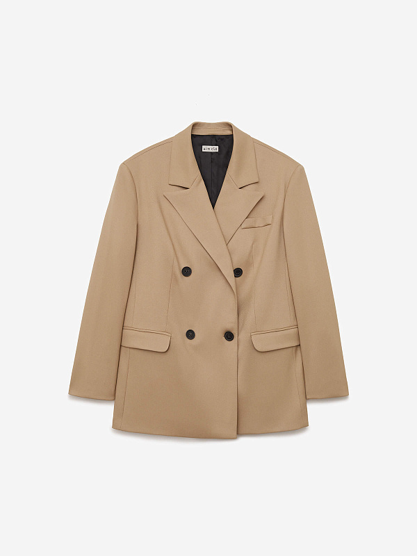 Жакет свободного кроя двубортный, фото 1