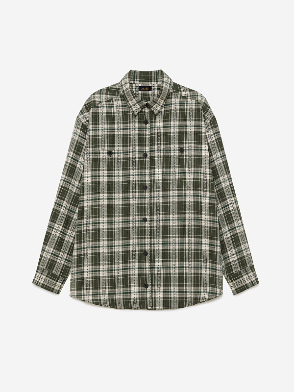 Рубашка фланелевая оверсайз, фото 1