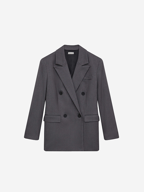 Жакет свободного кроя двубортный, фото 1