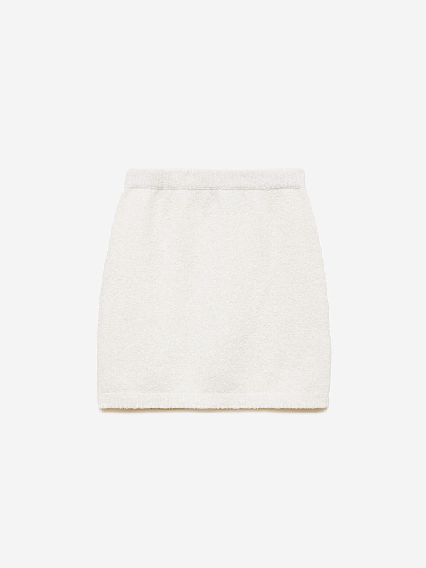 Юбка-мини из хлопка букле, фото 1