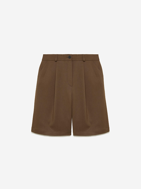 Шорты свободного кроя с защипами, фото 1