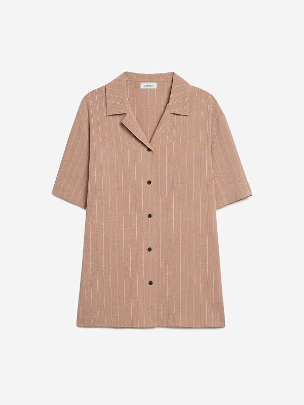 Рубашка свободного кроя с коротким рукавом, фото 1