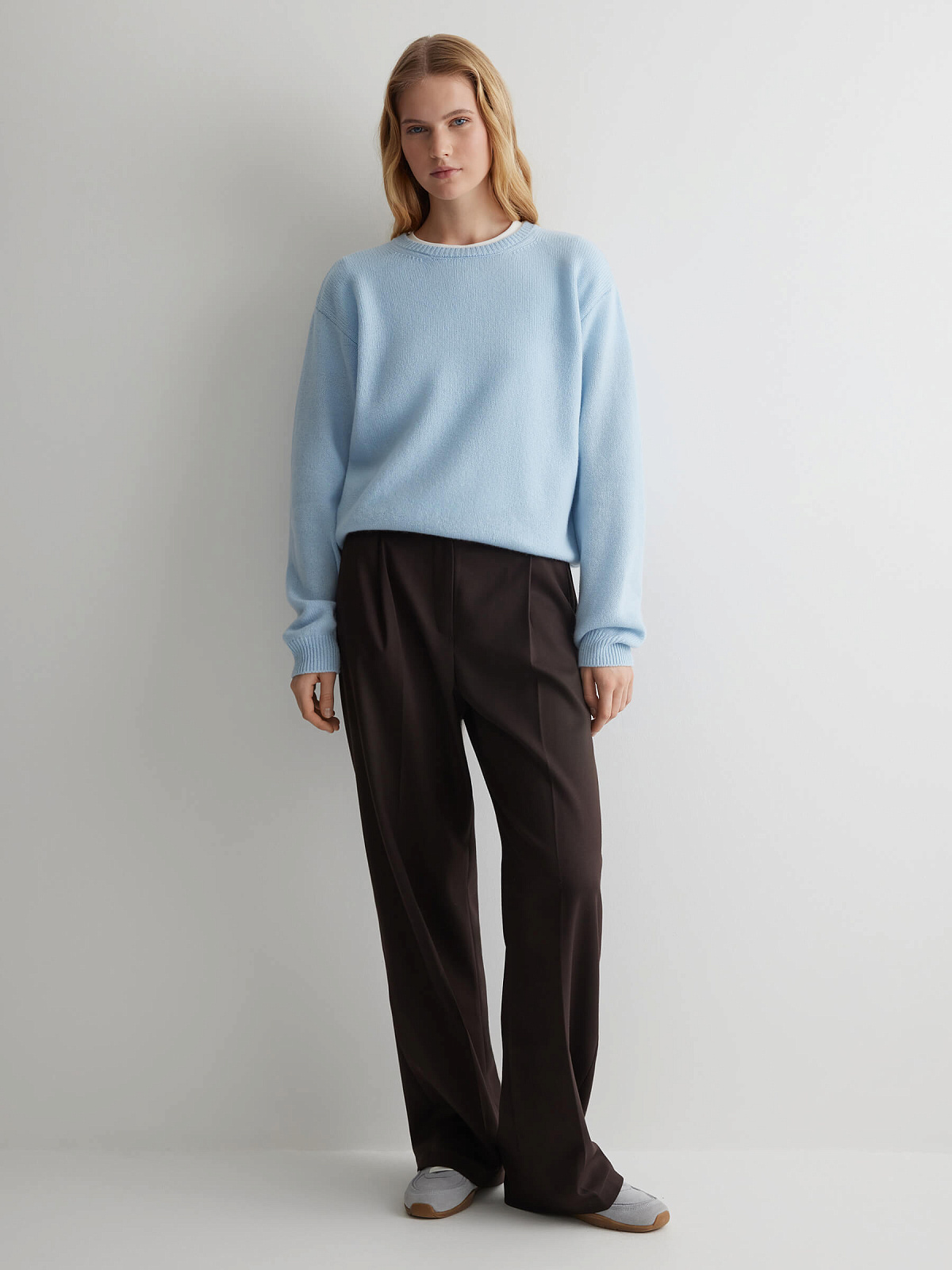 Джемпер из кашемира, голубой