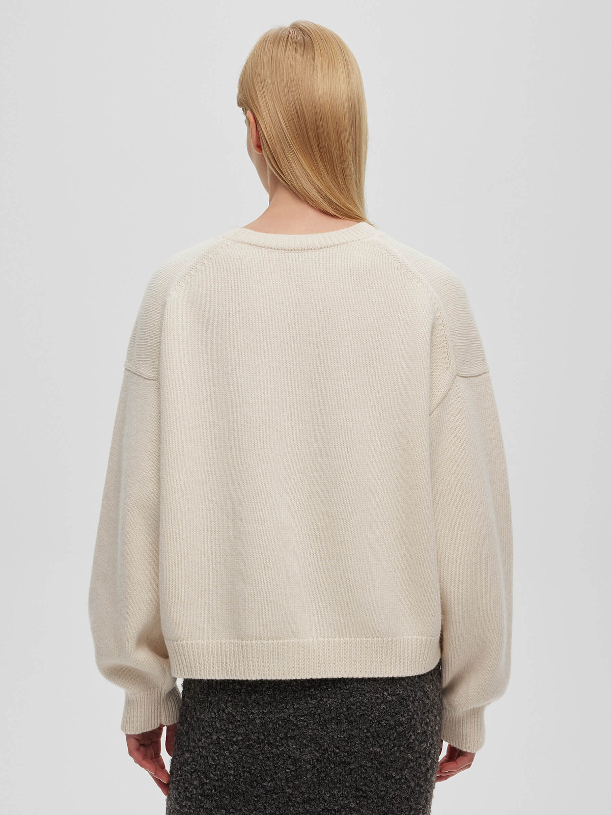 Джемпер Lucky you, молочно-красный