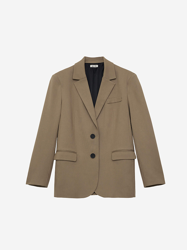 Жакет свободного кроя однобортный, фото 1