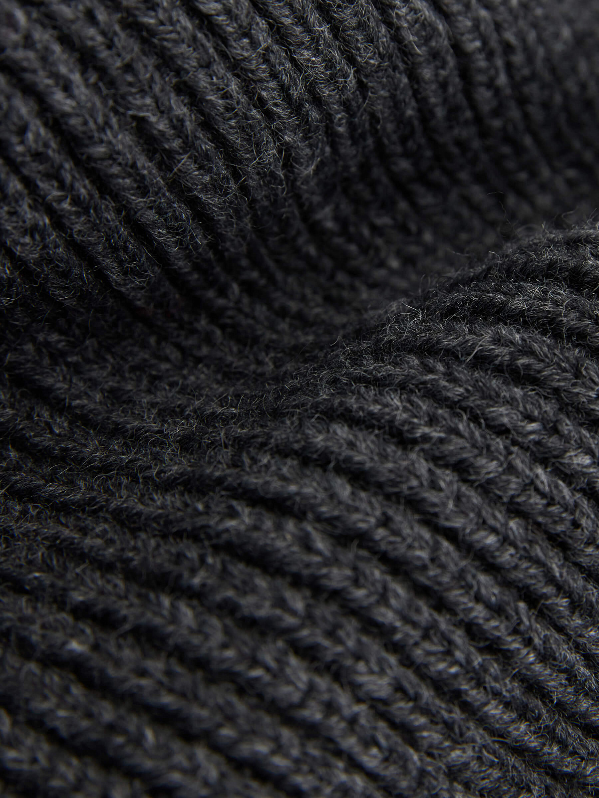 Капор из шерсти, антрацит