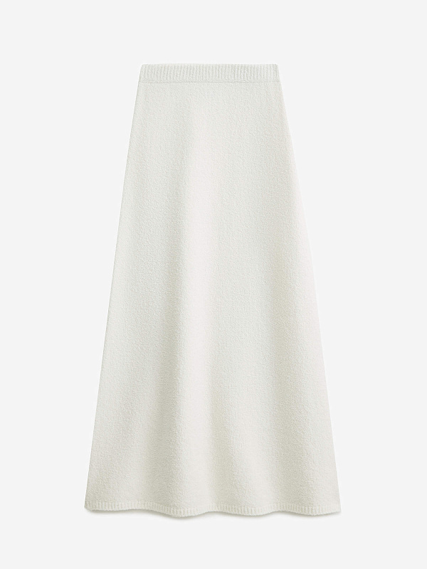 Юбка А-образного силуэта из хлопка букле, фото 1