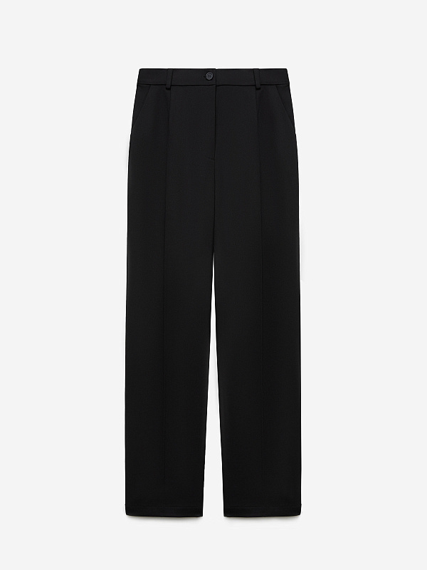 Брюки свободного кроя с защипами, фото 1