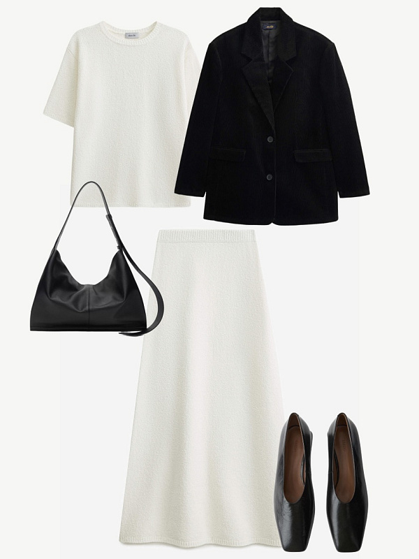 Две фактуры: вельвет и букле