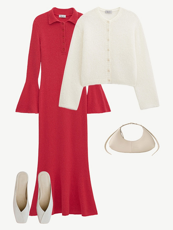 Красное платье-поло: свобода в каждом движении