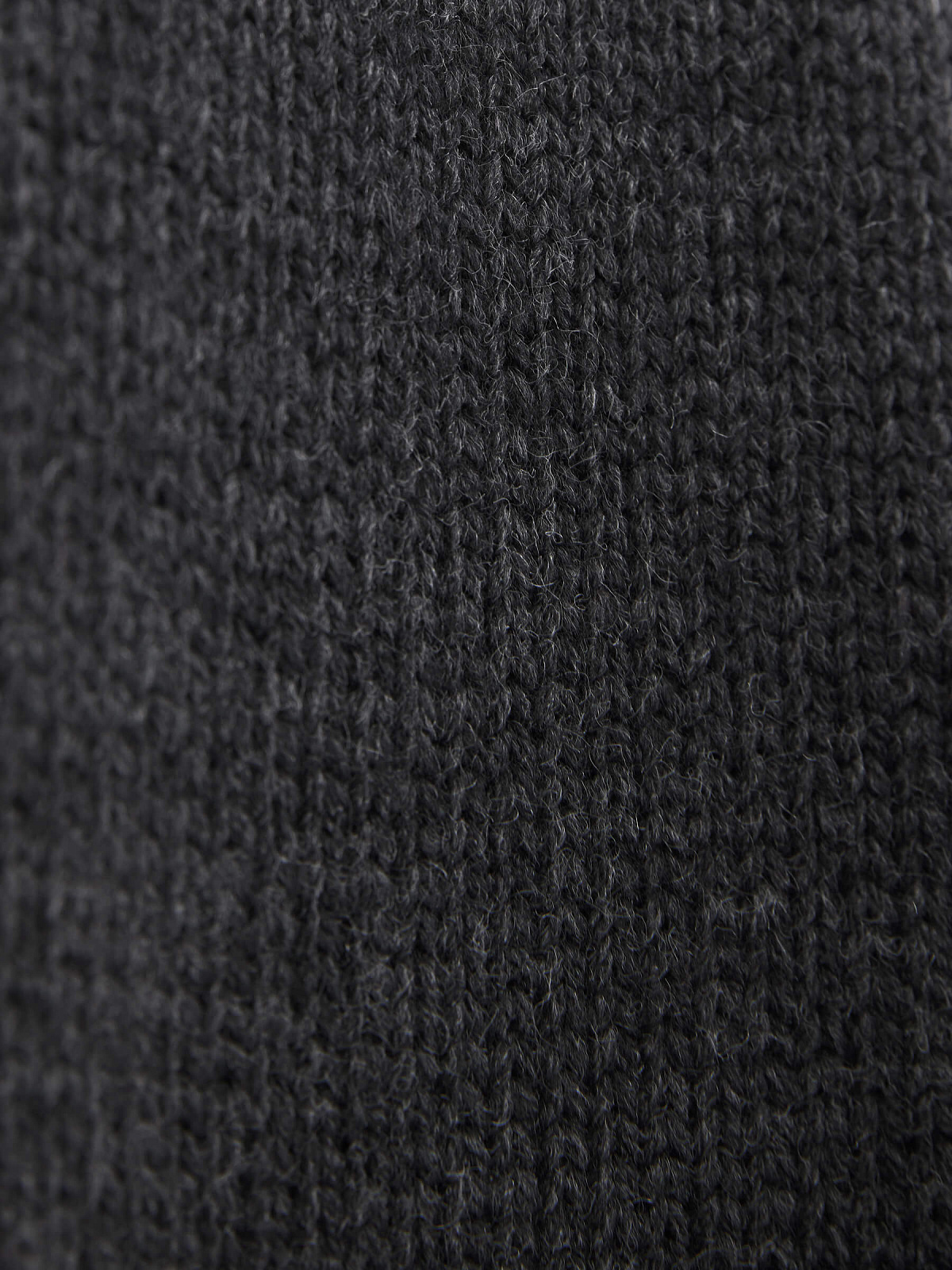 Вязаный бомбер, антрацит